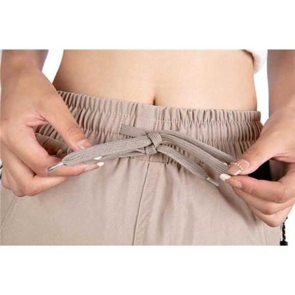 Women's Nude Athletic Hiking Cargo Joggers Outdoor Workout Lightweight‎  Pants - Picture 7 of 7